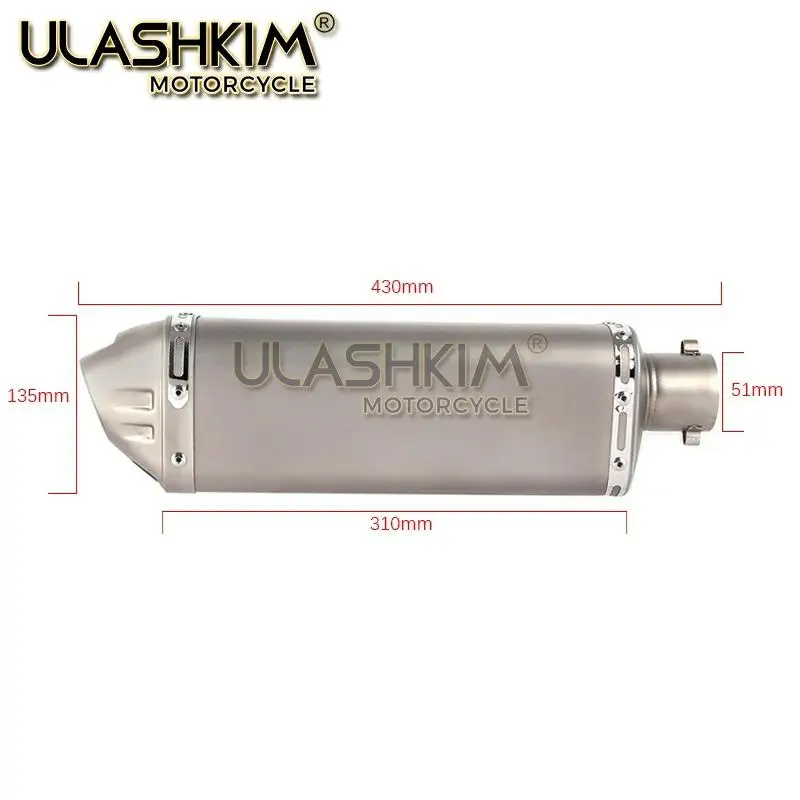 Выхлопная труба глушителя для мотоцикла из углеродного волокна выхлопная без