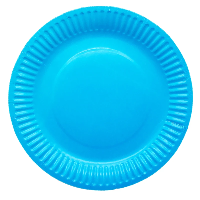 10 шт. 7 дюймов голубых тонах одноразовые тарелки для будущей матери невесты на