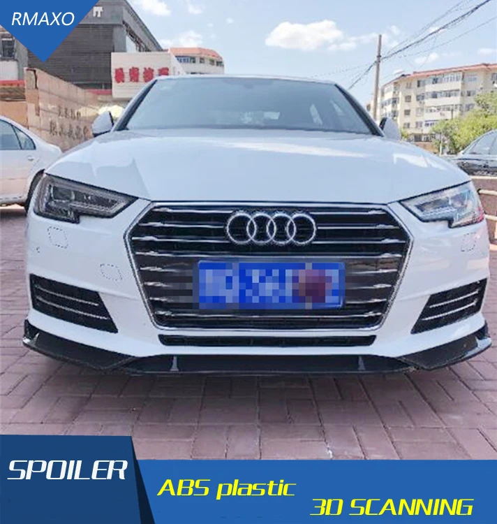 Спойлер для Audi A4 2016 2018 ABS задний спойлер бампер диффузор защитные