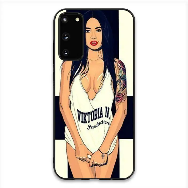 HTXian модный сексуальный чехол для телефона девушек Samsung S20 S10 S8 S9 Plus S7 S6 S5 Note10 Note9 S10lite