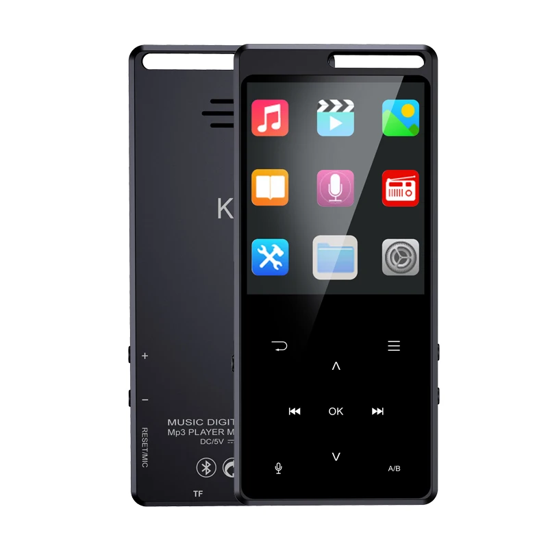 

Музыкальный плеер, портативный Мультиязычный mp3-плеер с сенсорным экраном, радио, FM, 5,0G, TF, OTG, Bluetooth-наушники, 128