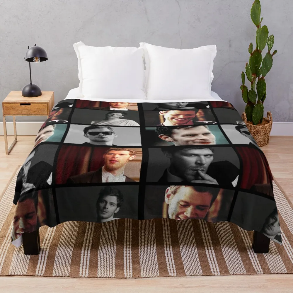 

Klaus Michaelson collage design the originals Throw Blanket Print on Demand Decorative Sherpa Blankets for Sofa bed Gift