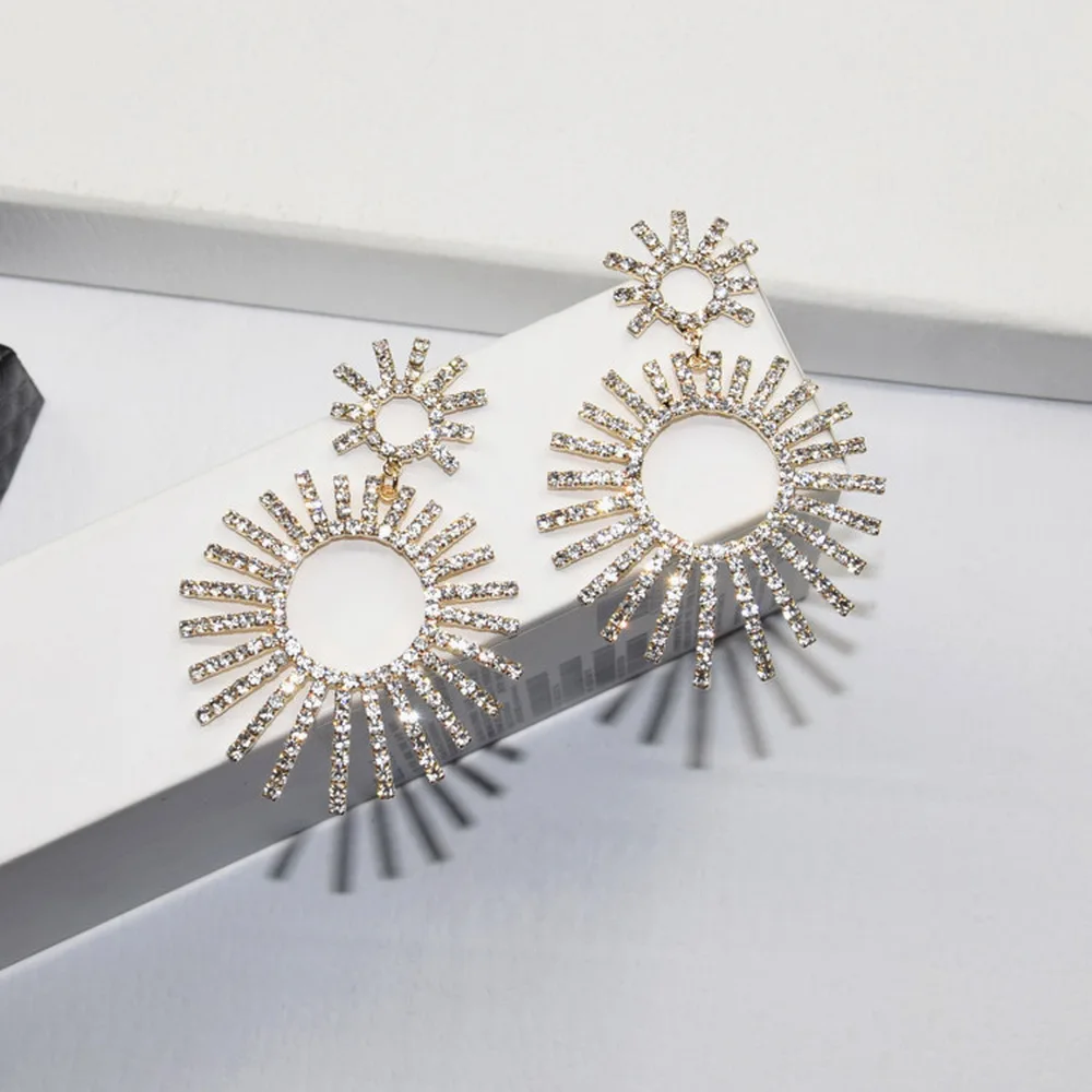 Модные большие серьги висюльки для женщин 2020 модные ювелирные изделия из золота