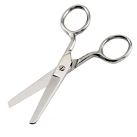 stainless steel inox curved nail scissors with round tips for diabeticsor kids office scissors