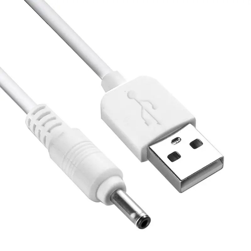 Белый 100 см USB для постоянного тока 3,5 в зарядный кабель Замена для Foreo Luna/Luna 2/Mini 2/Go/роскошное очищающее средство для лица USB зарядное устройство Шнур - Цвет: Белый