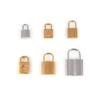 5pcs stainless steel lock pendant charms for diy jewelry making handmade components bracelet finding accessories jewelry charm