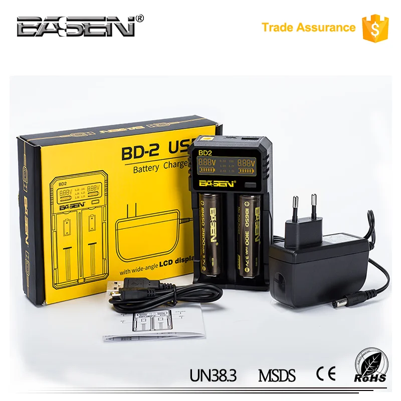 

BD2 2 slots USB 5V 2A universal 18650 battery charger for lithium batteries