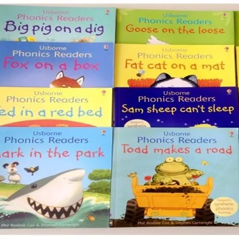 

12 Books Usborne English Picture Book Phonics Readers Classroom Educational Toys for Children Montessori Picture Story Book