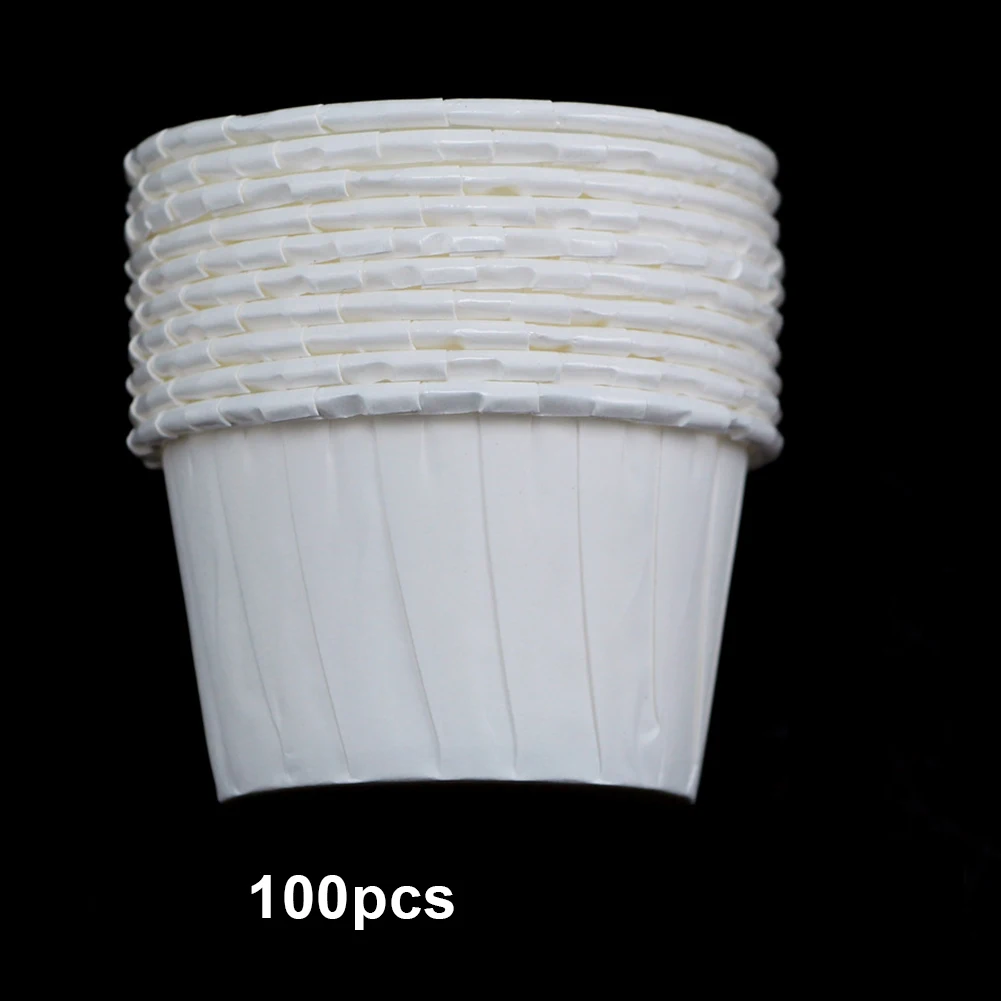 

100pcs Paper Cups For Wax Nose Face Hair Removal Wax Bean Container Paper Cup Tray Paper Bowl Melting Wax Bean Organizer