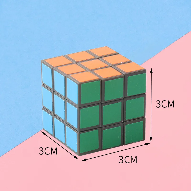 12 шт./лот 3 см маленький куб 3x3x3 Детский Мини скоростной волшебный головоломка для