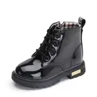 Новинка 2021, зимняя детская обувь, водонепроницаемые ботинки Martin из искусственной кожи, детские зимние ботинки, брендовые резиновые ботинки для девочек и мальчиков, модные кроссовки