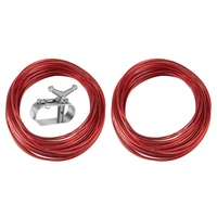 100130 feet swimming pool cable standard wire%c2%a0reel for swimming pool winter safe with cable tightener red