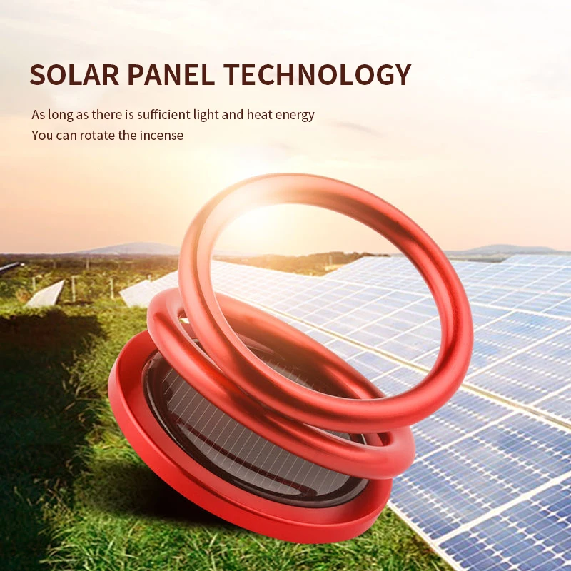 Автомобильный ароматерапия на солнечной батарее автоматический вращающийся