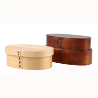 toilet single box double compartments lunch box one person lunch box solid wood sushi box storage box japanese wooden cnorigin
