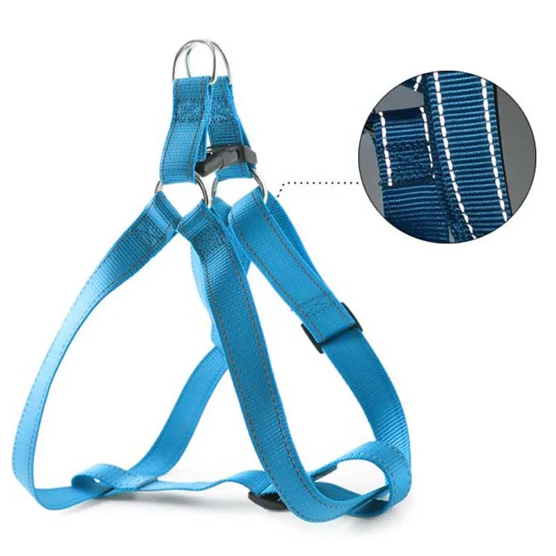 Светоотражающая нейлоновая шлейка для собак и кошек жилет маленьких средних