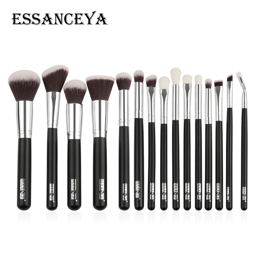 Набор профессиональных кистей для макияжа ESSANCEYA 8/15 шт. пудра мягкие волосы тени