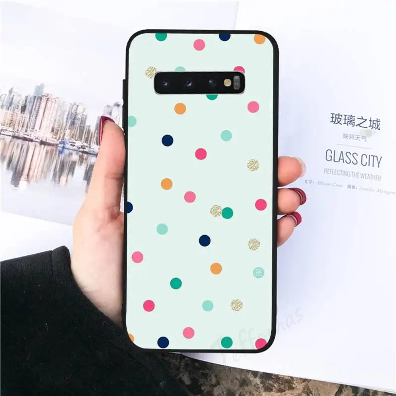 

Polka Dot Phone Case For Samsung galaxy S 8 9 10 20 21 30 A 30 50 51 70 note 10 plus Ultra 5g