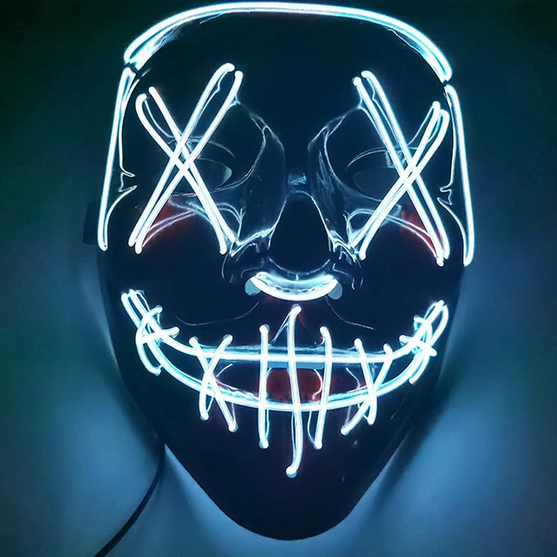 Маска для Хэллоуина со светодиодной подсветкой маски на выбор маска косплея