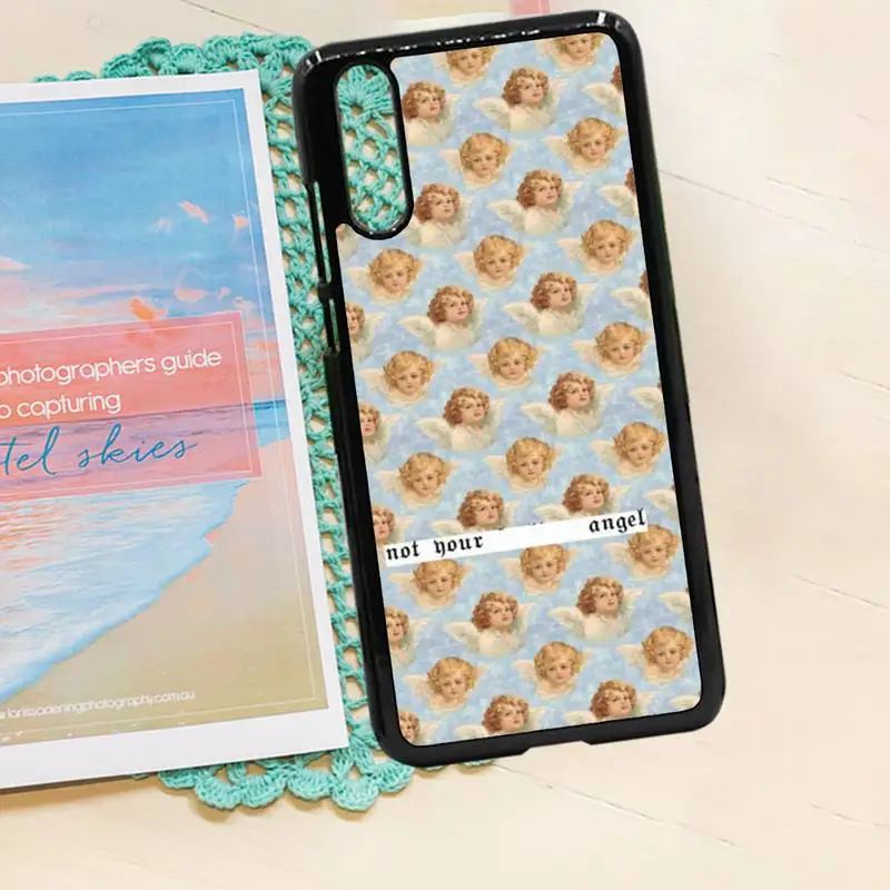 

angel retro art design pattern luxury mobile Phone Case shell PC for iPhone 11 12 pro XS MAX 8 7 6 6S Plus X 5S SE 2020 XR