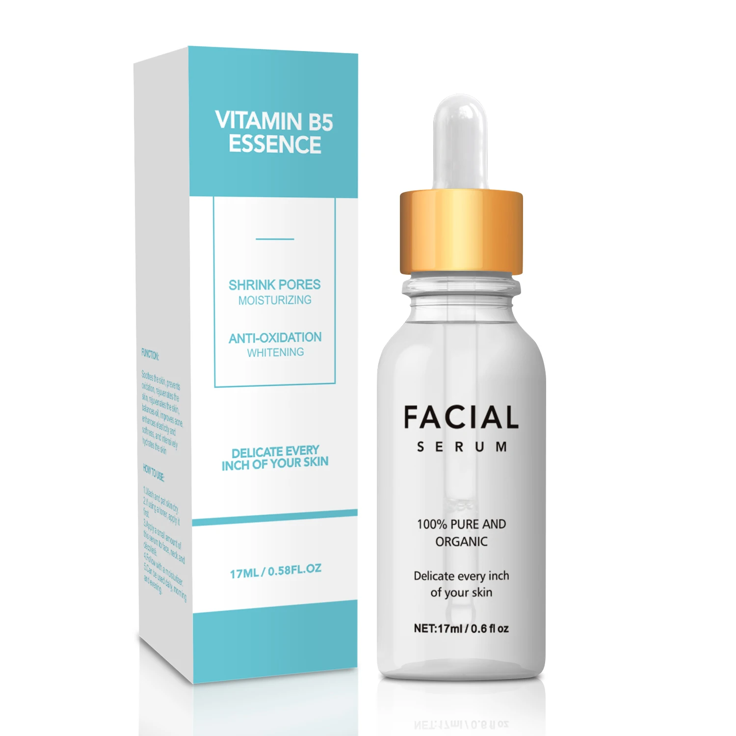 

Увлажняющая отбеливающая Сыворотка для лица, с витамином в5, 17 мл