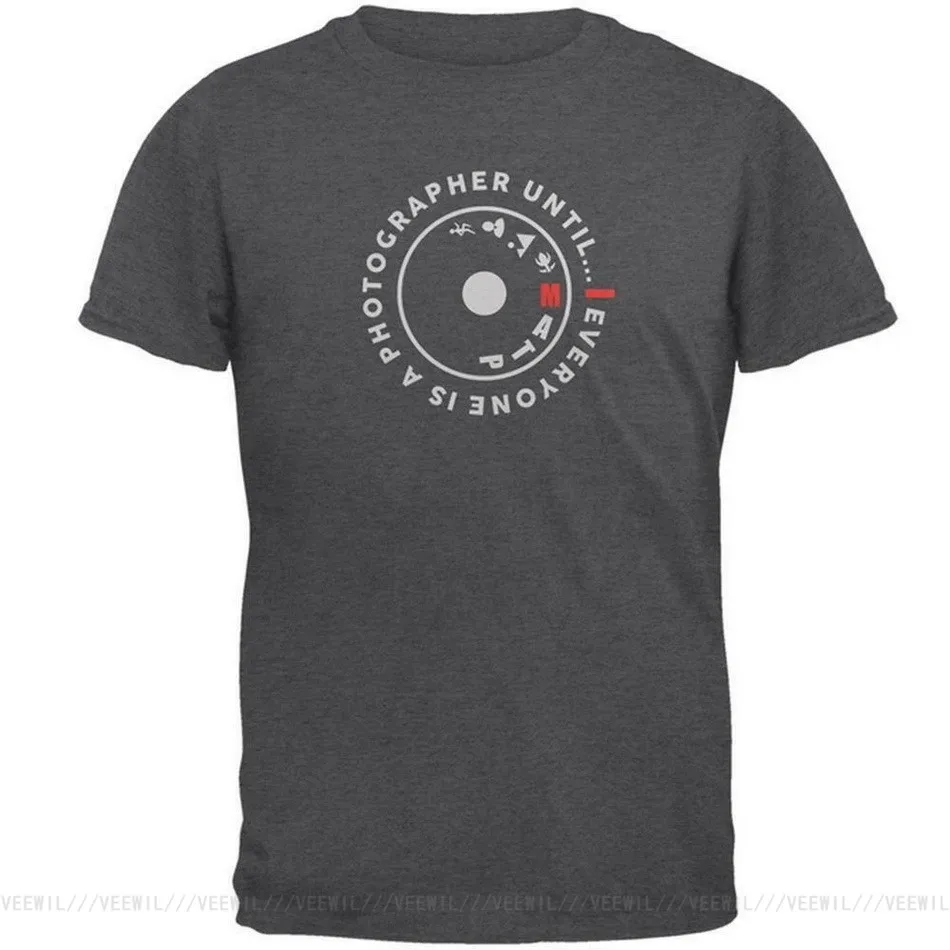 

Everyone Is A Photographer Until Manual Mens T-Shirt Breathable Men Tops T Shirt