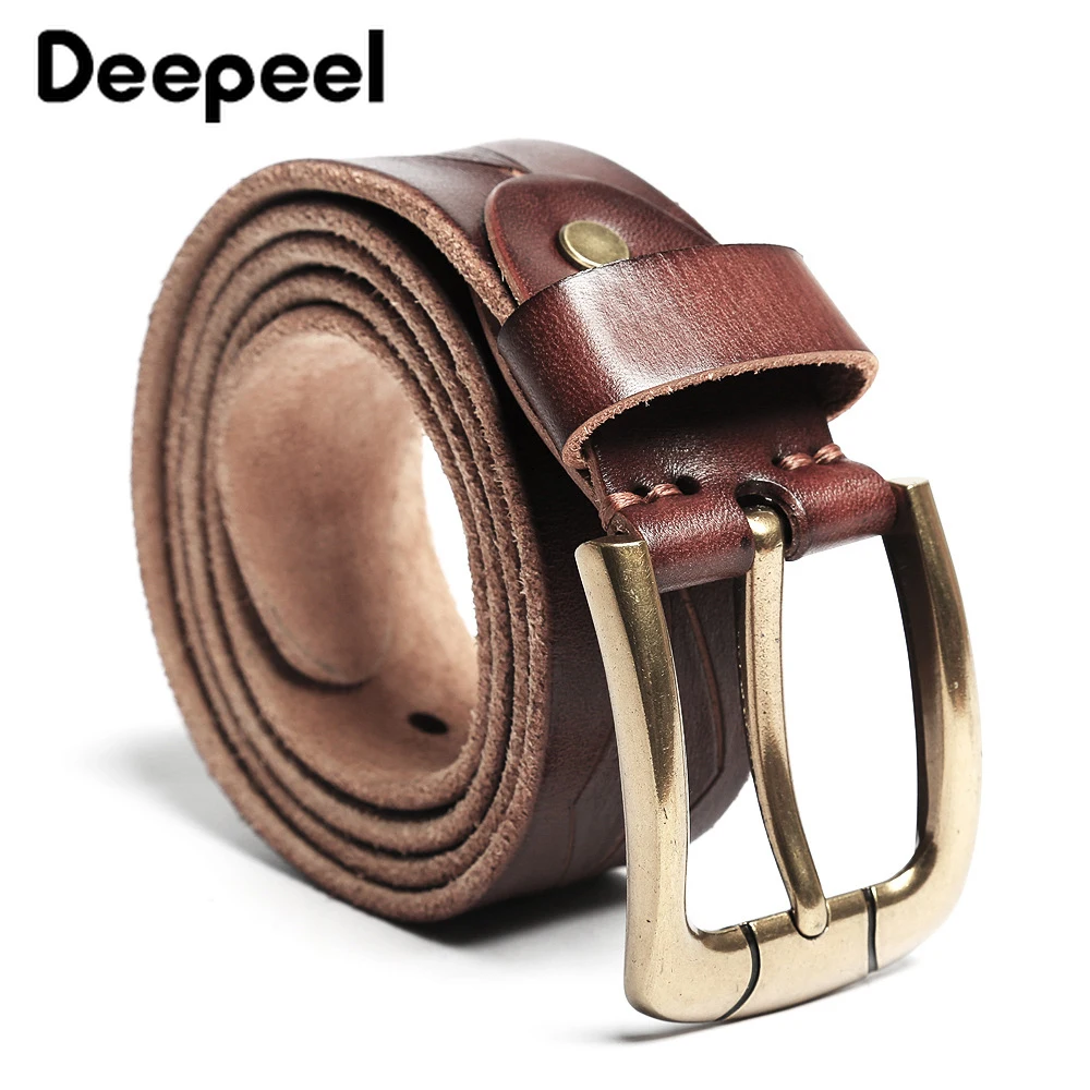 Deepeel 1 шт. 3 6 см * 120 мужской ремень из натуральной бычьей кожи с классической