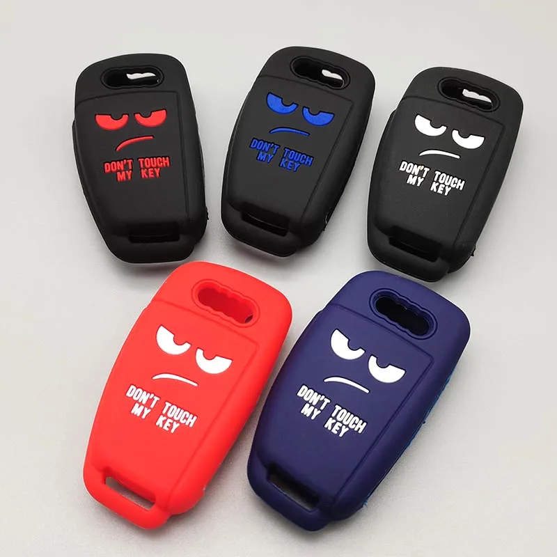 Новый силиконовый чехол для автомобильных ключей подходит Audi a1 a3 a4 a5 a6 a7 a8 r8 Tt s5 s6 s7