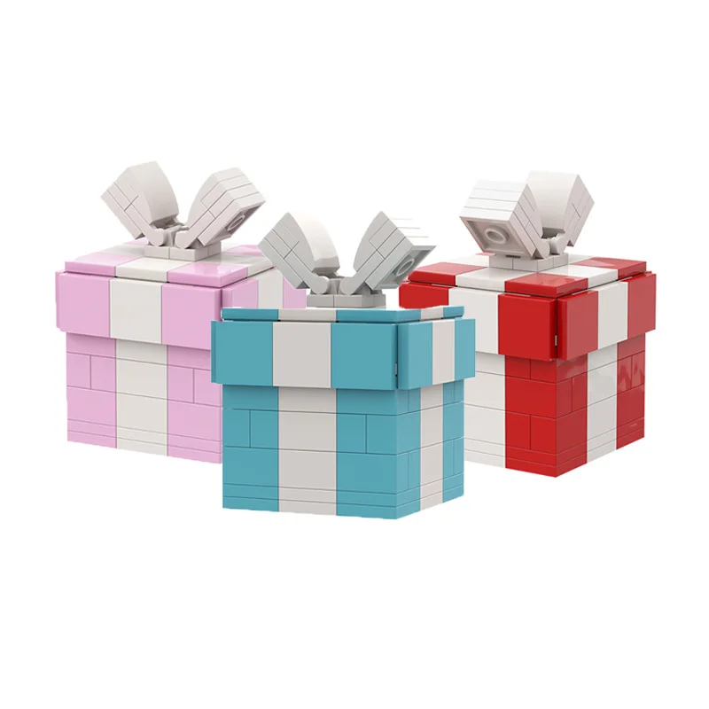 Изысканная маленькая Подарочная коробка MOC Creator украшение раскрывающийся и