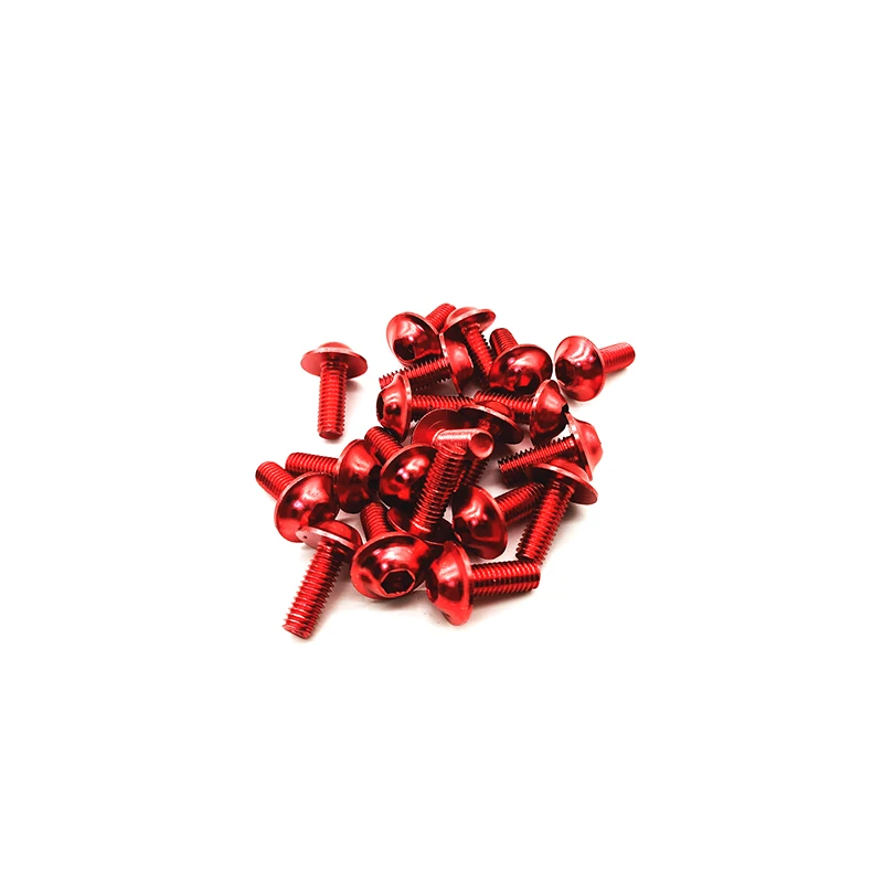 30pcs Motorcycle Bolts Screw M6 M5 x 16mm Aluminum adornment Anodised 20mm Screws Cap Head Multicolor options | Автомобили и