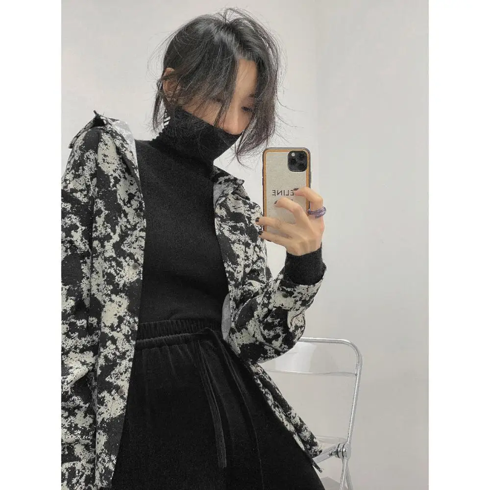 

Sweater Woman 2020 new autumn and winter long sleeves with a slim bottom blouse half turtleneck sweater XBA211