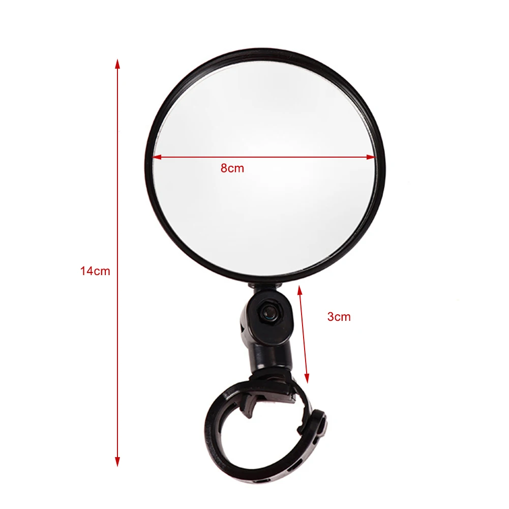

Bicycle Rearview Handlebar Mirrors Cycling Rear View MTB Bike Silicone Handle Rearview Mirror