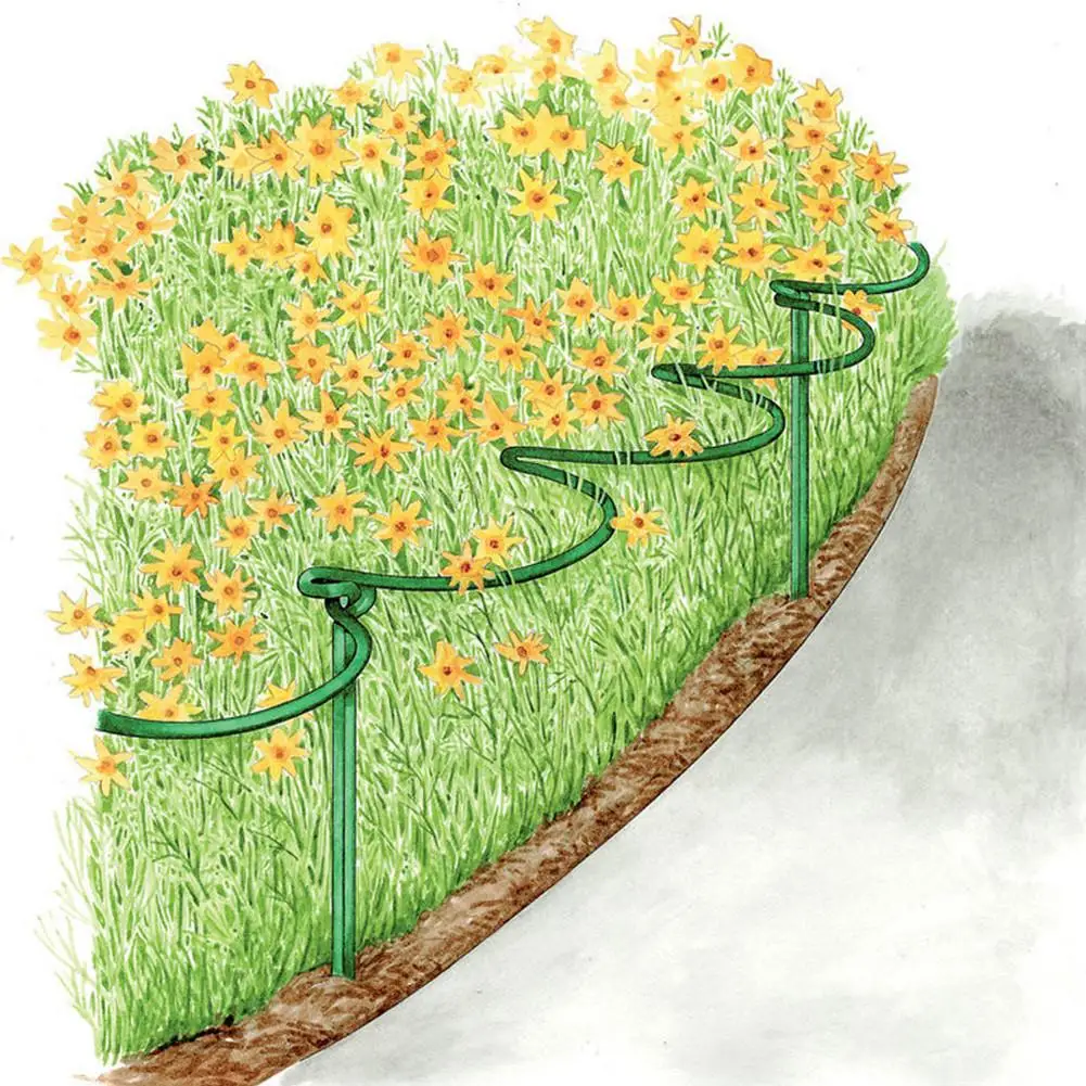 Полукруглая опора для сада кольцо поддержки растений металлическая ротанга