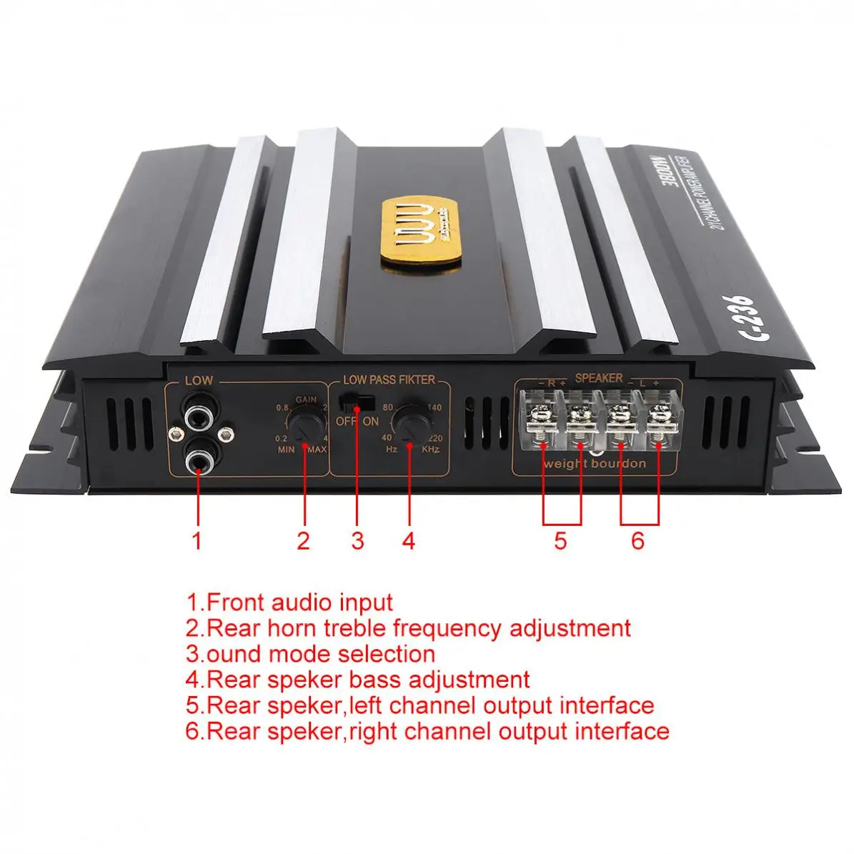 3800 Вт класса AB цифровой 2 Каналы черный Алюминий сплав высокого Мощность хорошая