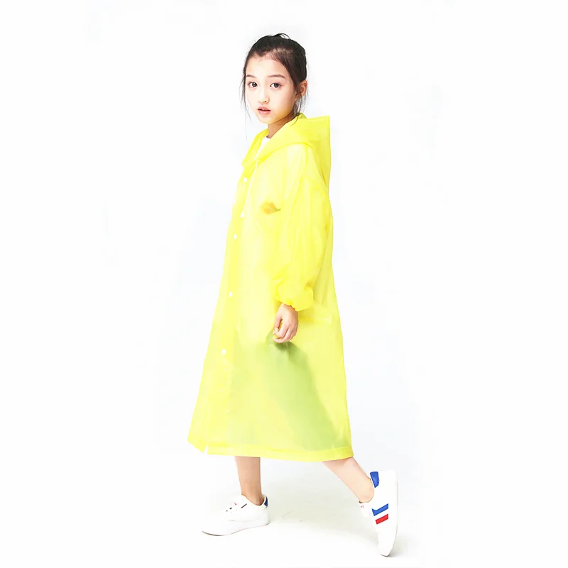 2020 New Arrival EVA Children Raincoat Thickened Waterproof Rain Coat Kids Transparent Tour Rainwear Student Rainsuit | Дом и сад