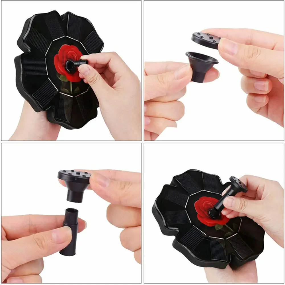 

Outdoor Solar Powered Fountain Pumps Floating Water Pond Garden Pool Pumps J99Store