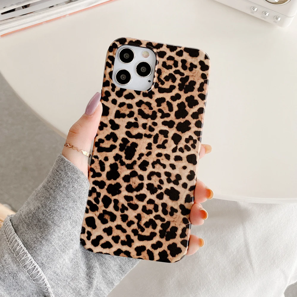 Модный Цветной чехол для телефона с леопардовым принтом iPhone 11 12 Pro mini Max XR X XS 6 S 7 8