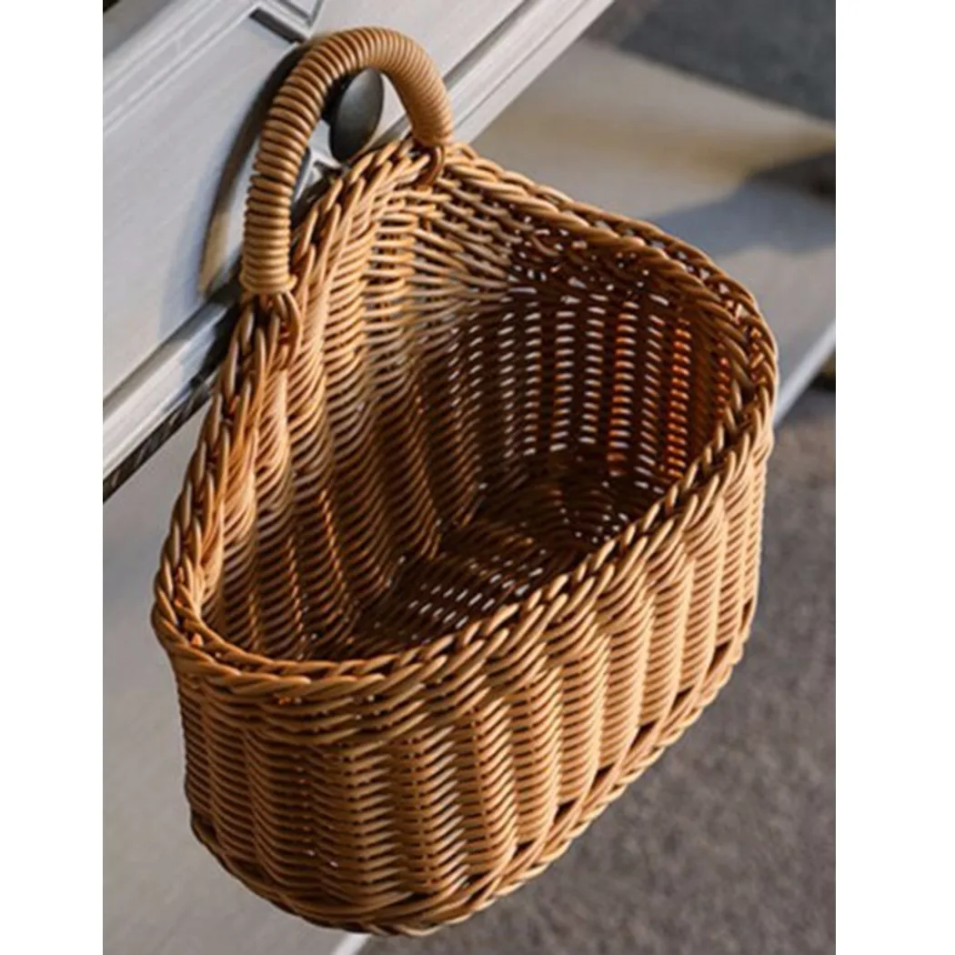 

Rattan Storage Baskets Wall Hanging Storage Baskets Onion Baskets Egg Storage 100% Brand New And High Quality