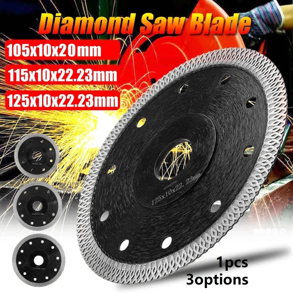 

105/115/125mm Ultra-thin Diamond Saws Blade Hot Pressed Sintered Mesh Turbo Cutting Disc For Granite Marble Tile Ceramic