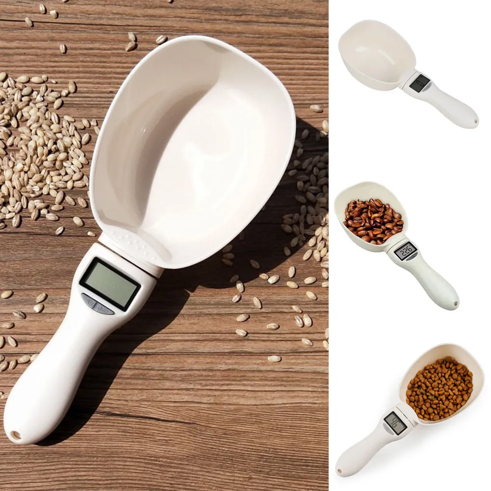 

Pet Food Scale Electronic Measuring Tool Dog Cat Feeding Bowl Baby Milk Powder Baking Spoon Kitchen Digital Display 250ml