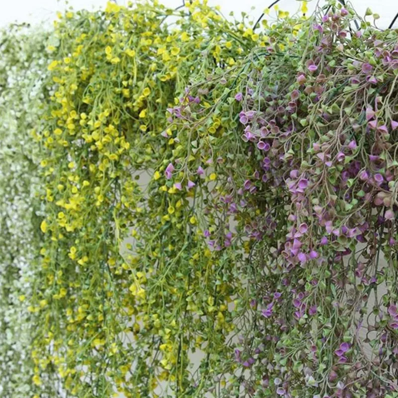 Искусственные искусственные растения 85 см зеленая гирлянда подвесные для