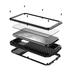 Защитный чехол мобильный телефон для iphone 5 se 6 7 8 plus x s xr max 11 pro max, из алюминиевого сплава с тяжелым защитным баком