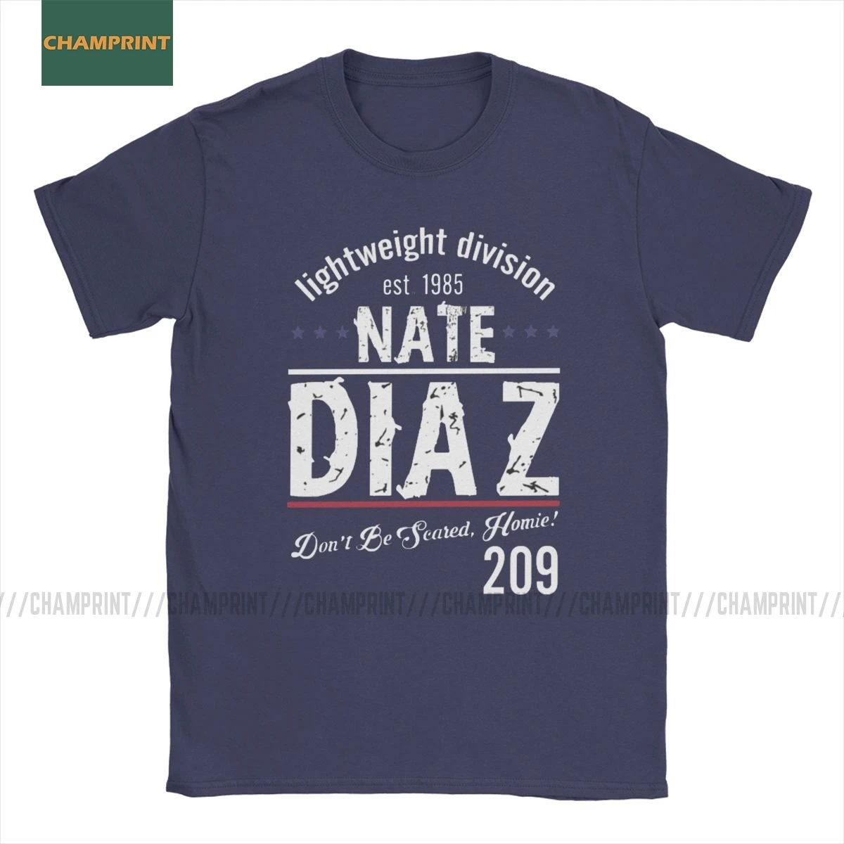 Футболка мужская Nate Diaz с надписью Не бойтесь хлопковая тенниска для MMA Sport Stockton