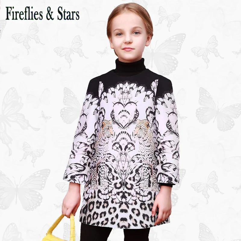 Детское платье с леопардовым принтом на возраст от 3 до 14 лет | Детская одежда и