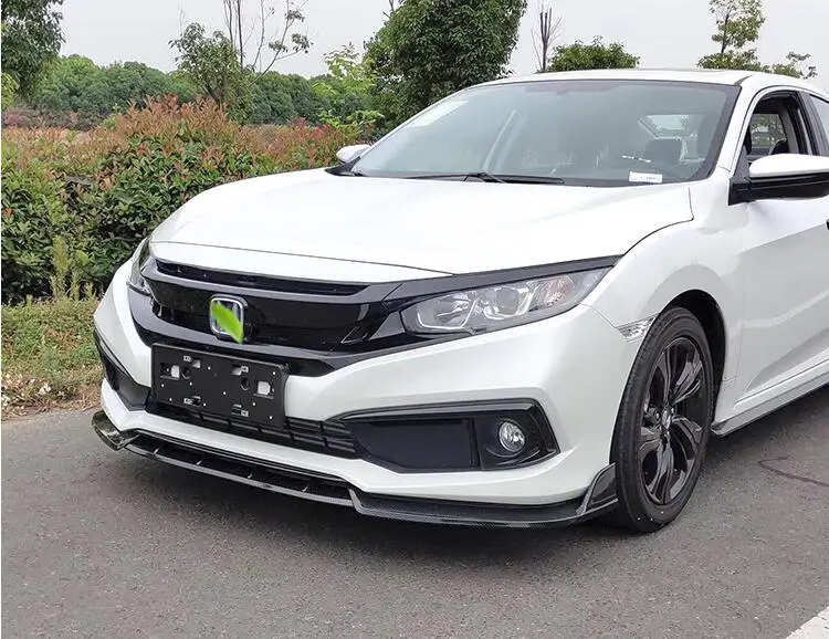 Для Honda Civic Body kit спойлер 2019 2020 для SC ABS задний бампер диффузор защитные