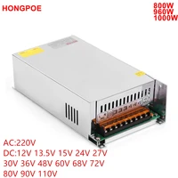 0 12v 15v 24v 36v 48v 55v 60v 72v 80v 90v 100v 110v adjustable 1000w switching power supply for led 1000w 110220v ac to dc smps