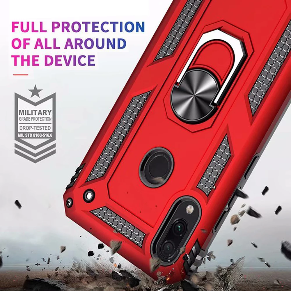 Shockproof Armor Phone Case for Redmi Note 7 Fundas K20 Pro Military Industry Holder Cover Mi9 9SE 9T CC9 CC9E A3 Back Coque | Мобильные