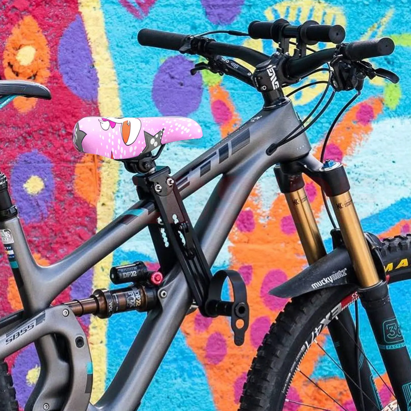 

Front Mounted Child MTB Bike Seat Soft Baby Seat Mountain Bicycle Frame Quick Release Kids Saddle Parts