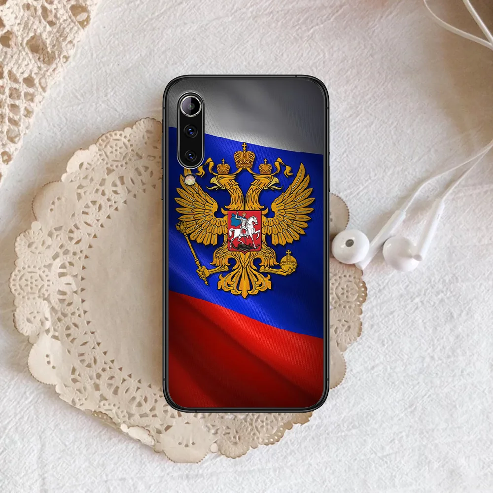 

Russia Russian Flags Phone case For Xiaomi Mi note 10 A3 9 MAX 3 A2 8 9 Lite Pro ultra black Etui Luxury Cover Pretty Shell 3D