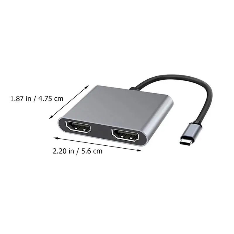 

Durable Type C 4K USB C to Dual 4 in 1 Phone Computer Converter Dock Station
