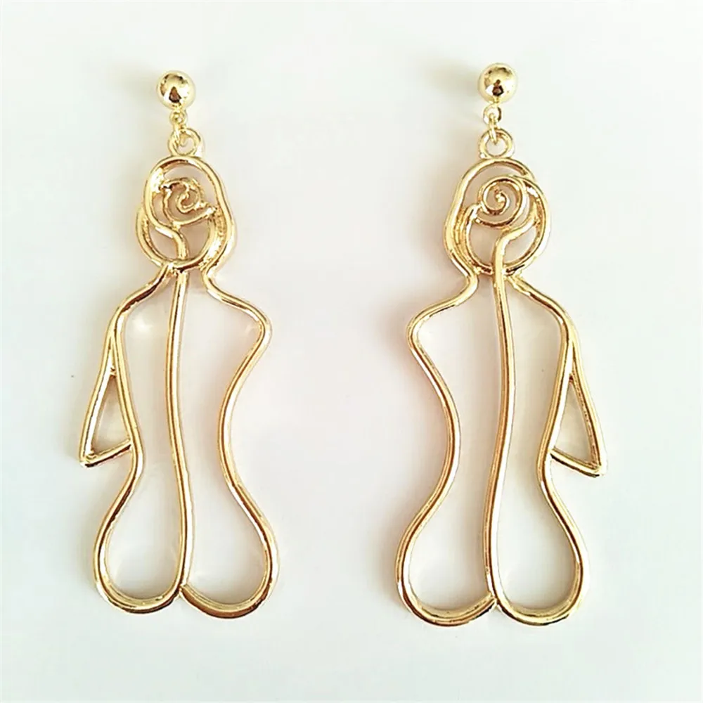 Серьги SexeMara в ретро стиле изысканные ювелирные украшения для контура